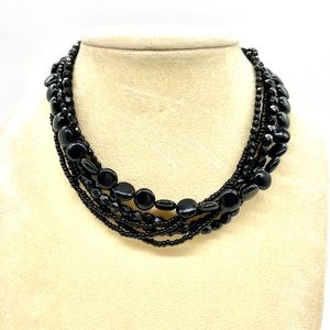 Premier Designs Multi Stand Mixed Beads Necklace